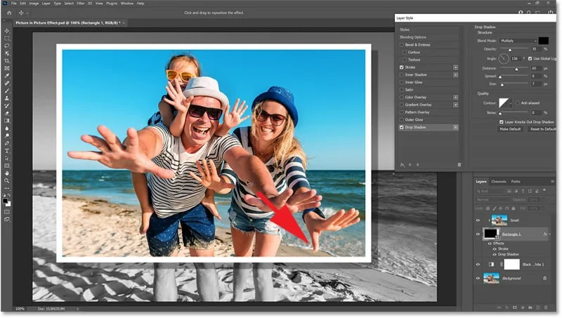 Cómo crear el efecto de imagen en imagen en Photoshop