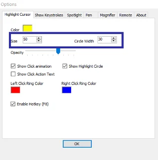 Instructies voor het markeren van de muisaanwijzer in Windows