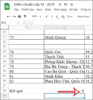 Comment compter les cellules contenant du texte dans Google Sheets