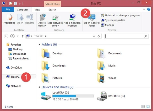 วิธีเปิดแผงควบคุมบน Windows 10, 8.1, 7