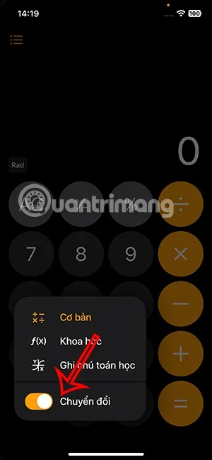 iPhone 계산기 앱에서 단위를 변환하는 방법