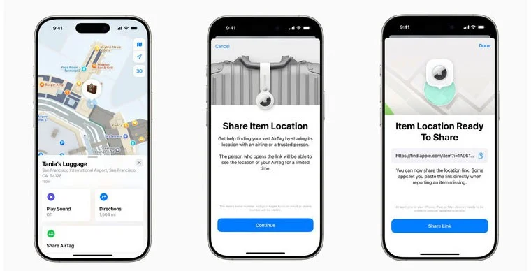 Apple Find My ahora permite compartir la ubicación ilimitada de objetos perdidos