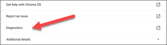 Cómo usar la aplicación de diagnóstico en Chromebook