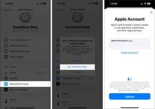 Jak przenosić zakupy między 2 kontami Apple
