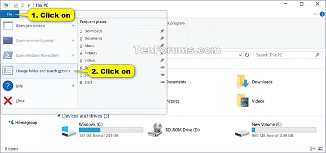 如何在 Windows 10 中開啟資料夾選項或檔案總管選項