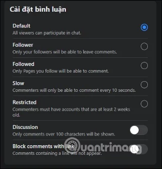 Cómo desactivar los comentarios al transmitir en vivo en Facebook