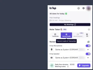 Maak kennis met Krisp: de onmisbare AI-vergaderassistent voor werken op afstand