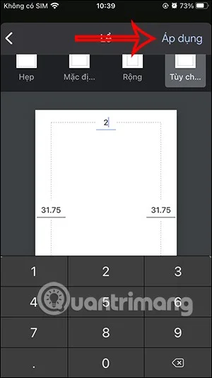 Marges uitlijnen in Google Docs