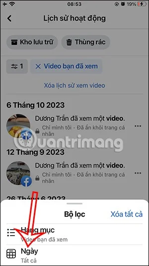 Hoe je snel bekeken video's op Facebook verwijdert