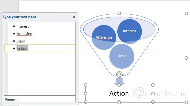 PowerPointでファネルチャートを作成する方法