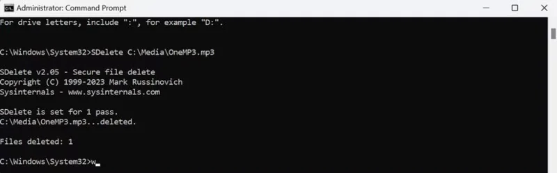 วิธีการลบไฟล์ Windows ทั้งหมดโดยใช้ SDelete