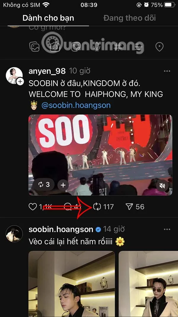 How to post photos and videos from other accounts on Threads