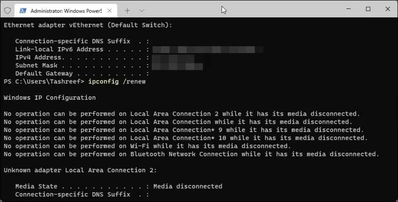 Hoe de fout 'Ethernet heeft geen geldige IP-configuratie' te verhelpen