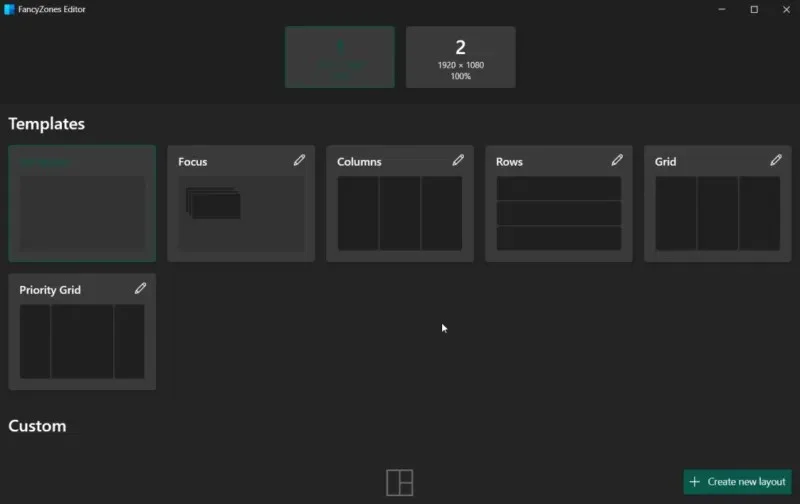 Como configurar o monitor duplo perfeito no Windows com o FancyZones