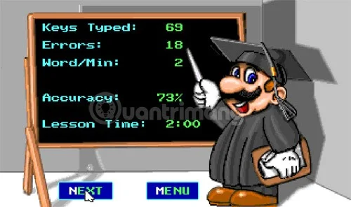 Esercitati a digitare con 10 dita con Mario Teaches Typing online, un gioco di pratica di digitazione estremamente attraente