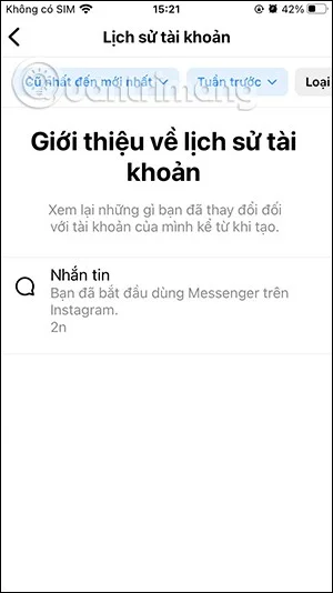 Instagram hesap geçmişi nasıl görüntülenir