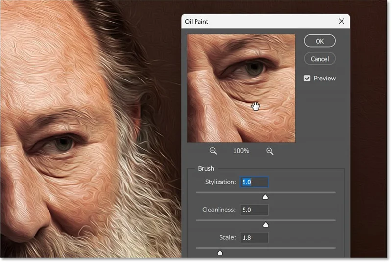 Hoe je het olieverffilter in Photoshop gebruikt om een ​​foto in een schilderij te veranderen