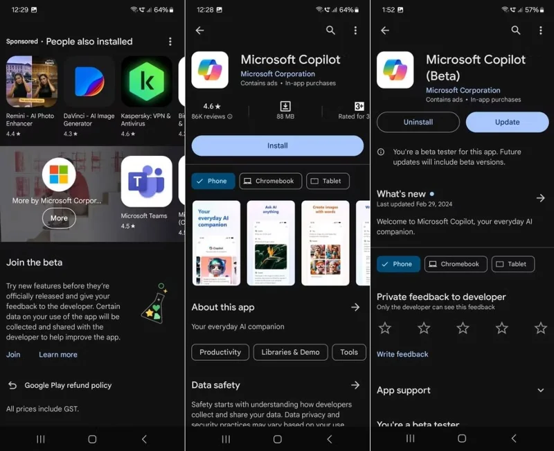 휴대폰에서 Microsoft Copilot을 사용하는 방법