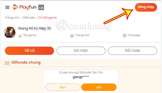 Colección de los últimos códigos 3D de Giang Ho Ky Hiep
