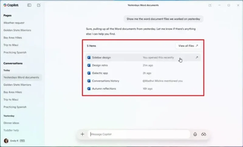如何在 Windows 11 上使用 Copilot 搜尋文件