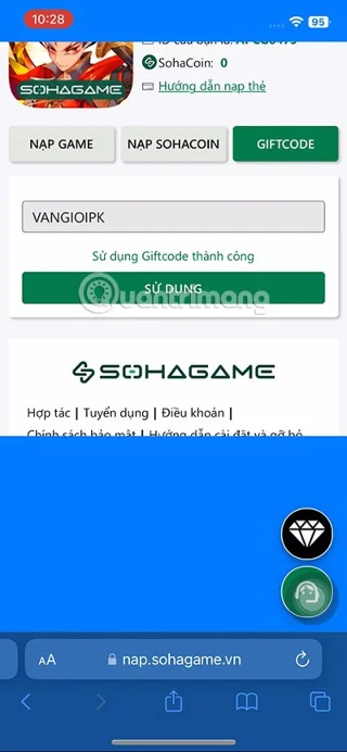 Laatste Van Gioi PK-code en hoe u de code invoert