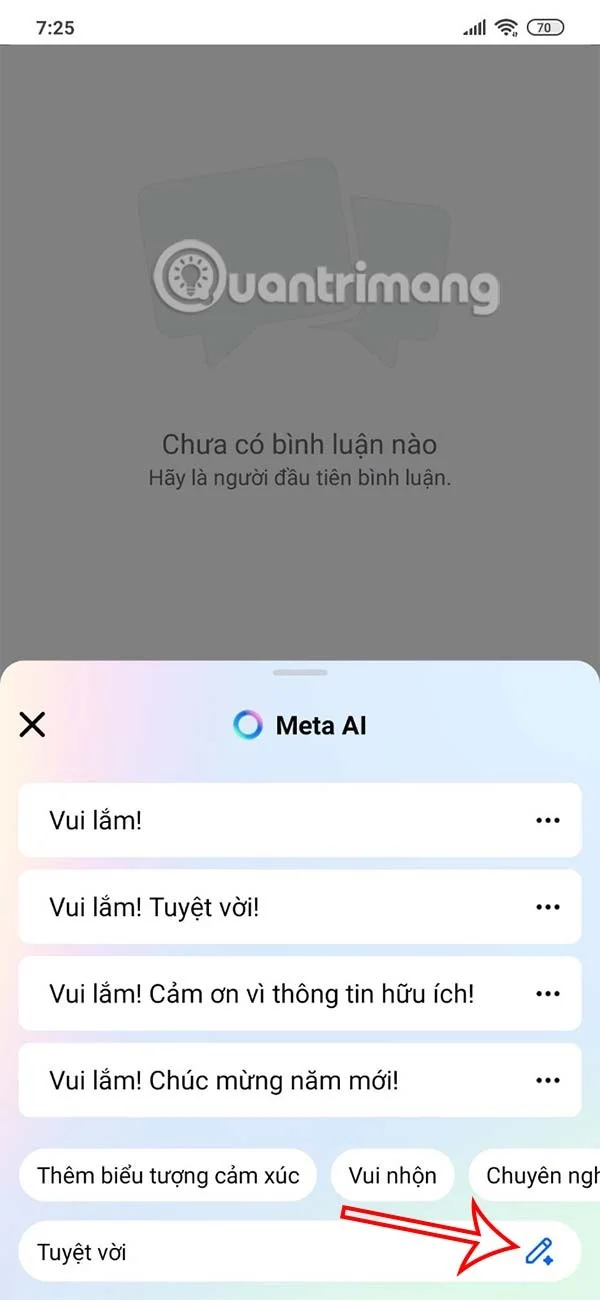 Facebook yorumlarını yazmak için yapay zekayı kullanma talimatları