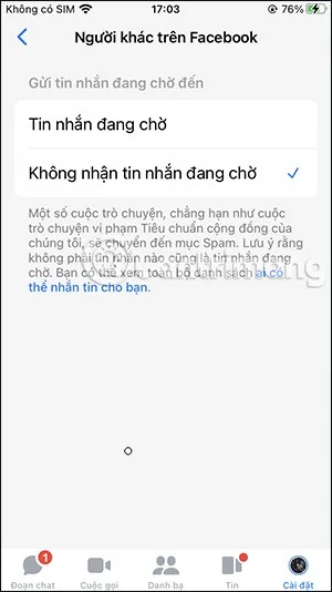 Hoe je geen berichten van vreemden ontvangt op Messenger