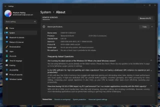 Windows 11e sistem yapılandırma tavsiyesi bölümü eklenecek
