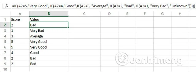 How to use the SWITCH function in Excel 2016