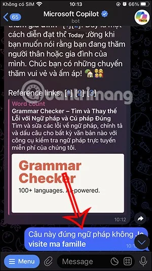 Consejos para usar el chatbot de IA Copilot en Telegram