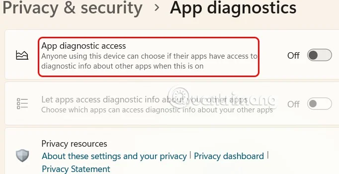 How to Turn Off Application Diagnostics on Windows 11