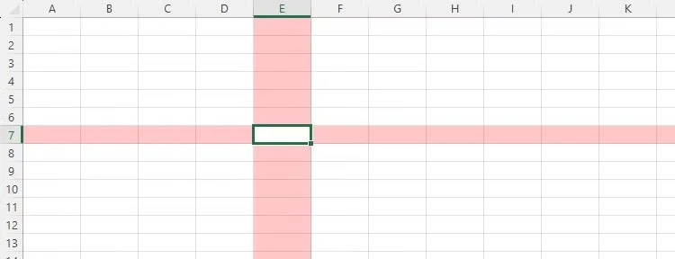 Cómo usar la celda de enfoque para resaltar datos de Excel