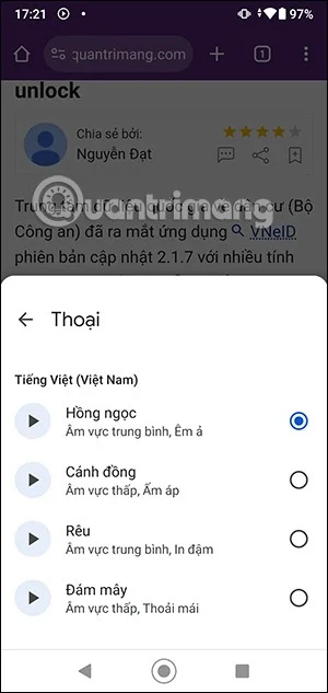 Chrome Android에서 웹 페이지를 소리내어 읽는 방법