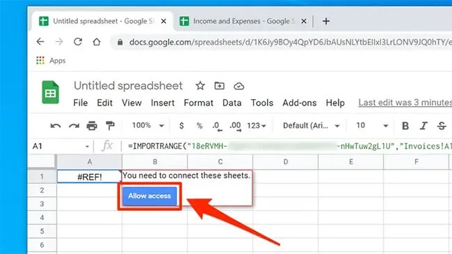 De IMPORTRANGE-functie gebruiken in Google Sheets