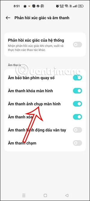 Instruções para desativar o som da captura de tela do Oppo