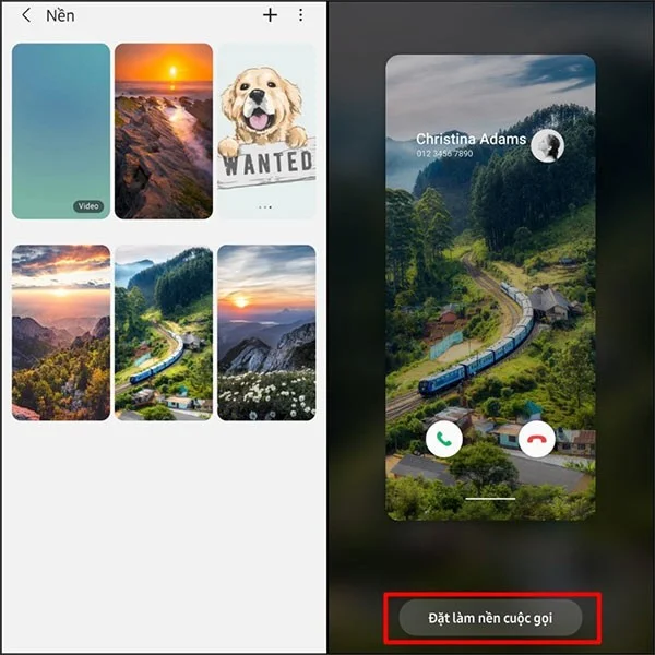 Cómo configurar un fondo de pantalla de llamada en Samsung