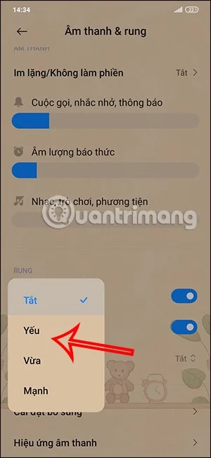 Xiaomi telefonlarında titreşim modunu ayarlama talimatları