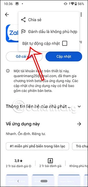 Android'de otomatik uygulama güncellemeleri nasıl kapatılır