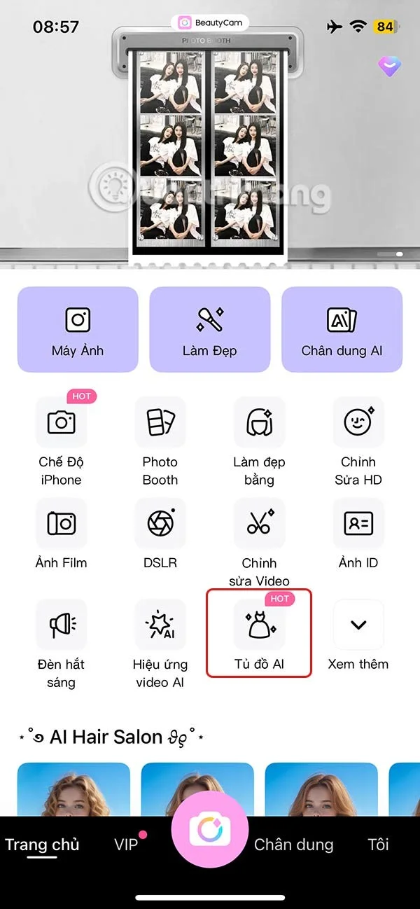 Volg de roze jurktrend met AI-garderobe op BeautyCam