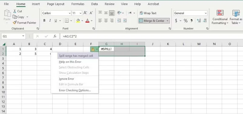 Cómo solucionar el #DERRAME! en Microsoft Excel
