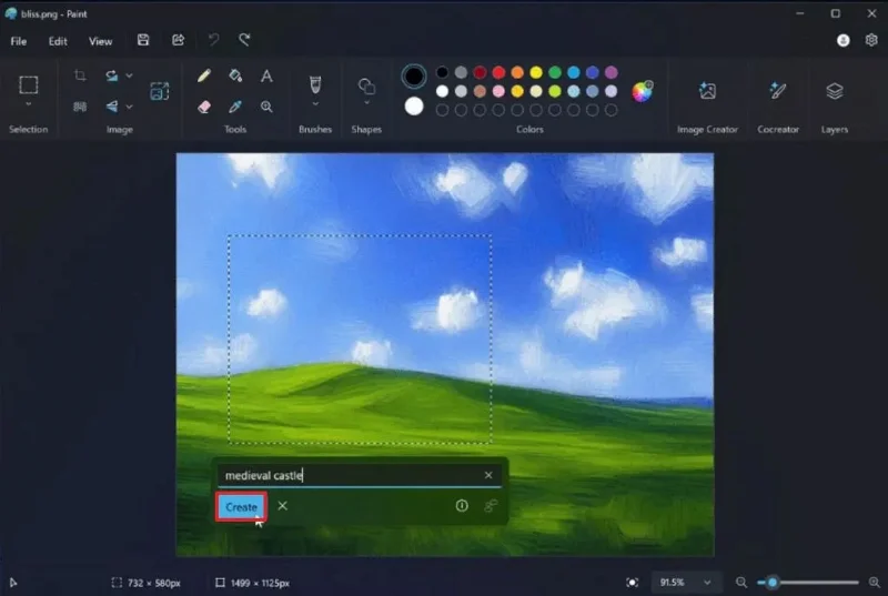 Cómo agregar objetos de IA a fotos en Microsoft Paint