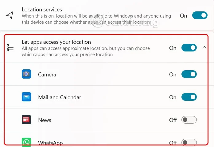 How to turn off location tracking on Windows 11