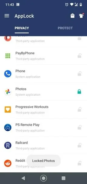 How to lock access to photos and messages on Android