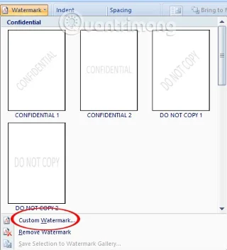 How to insert and remove watermark in Word document