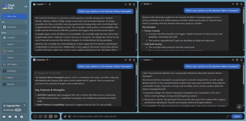 5 melhores aplicativos para experimentar vários chatbots de IA ao mesmo tempo
