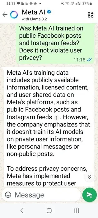 Como usar o Meta AI no WhatsApp