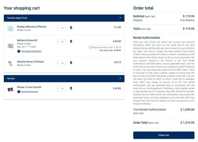 Changez la batterie de votre iPhone à la maison grâce à une boîte à outils dans deux valises de 35 kg d'Apple