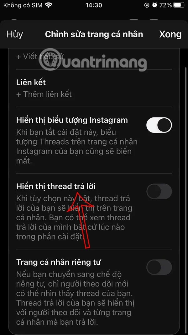 Hoe u een antwoordthread kunt verbergen om uw privacy te vergroten
