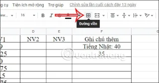 Comment créer une couleur de bordure de cellule dans Google Sheets
