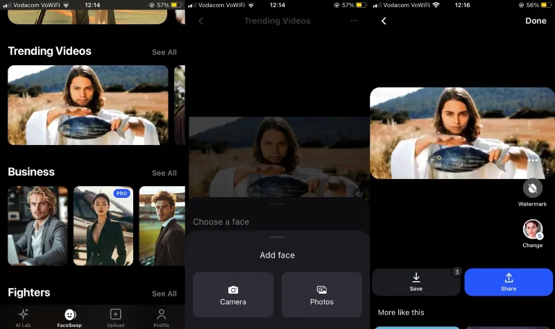 Les meilleures applications d'échange de visage
